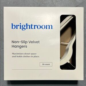 NWT 30pk Brightroom Non-Slip Velvet Hangers